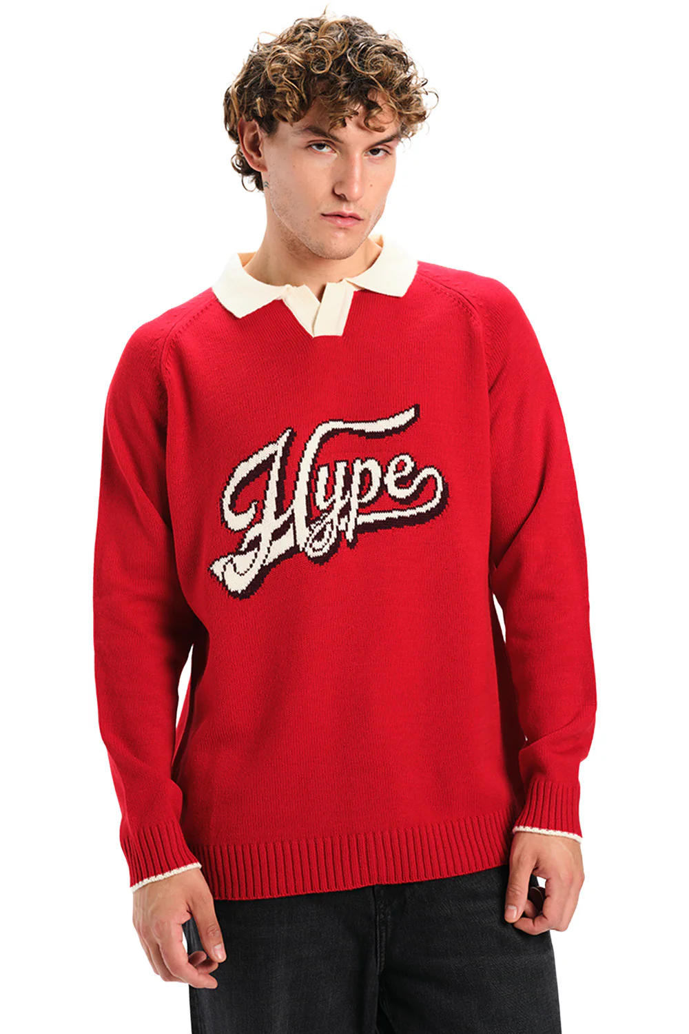 Hype Knit Full Sleeves Polo - Image 4