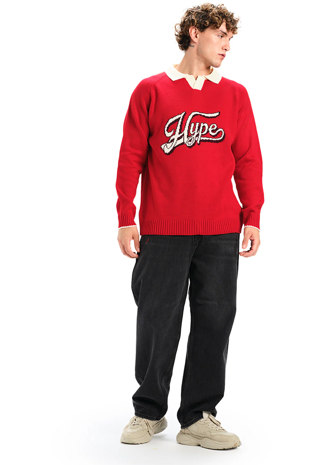 Hype Knit Full Sleeves Polo - Image 5