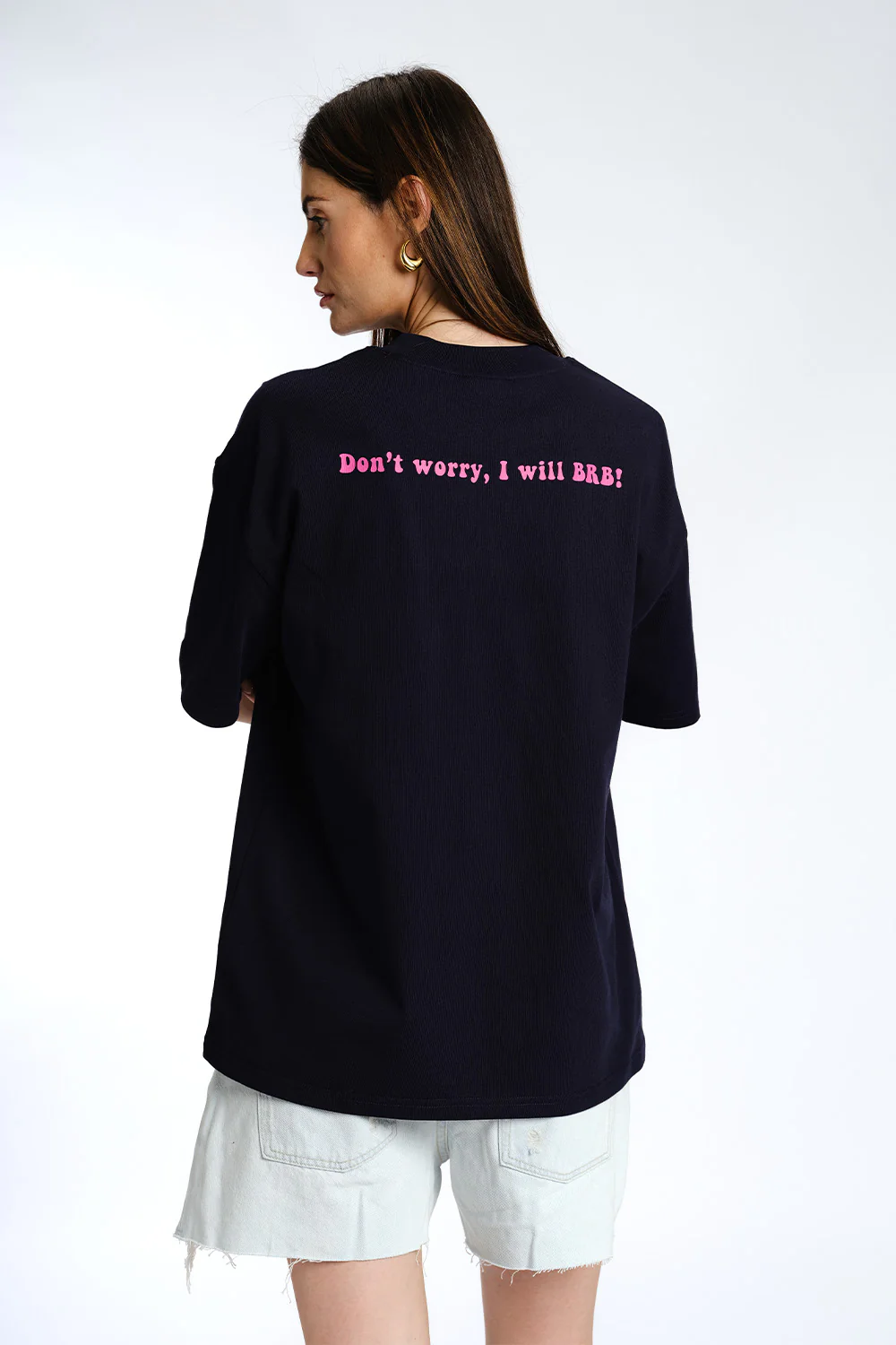 I Ghost You Embroidered Premium Oversized T-shirt - Image 11
