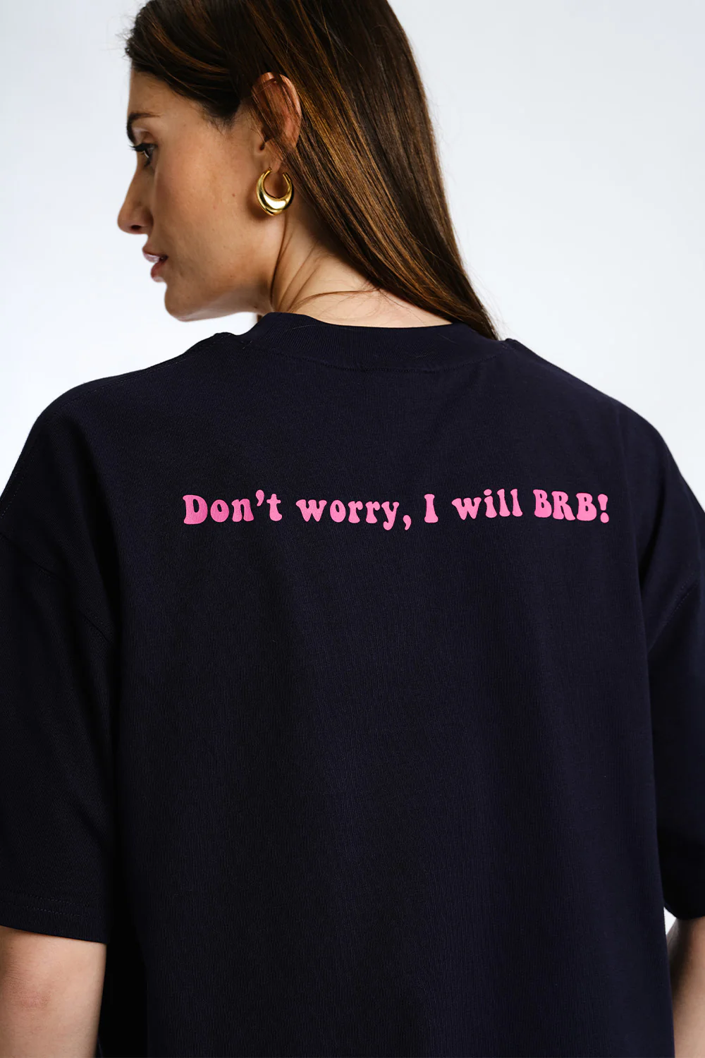 I Ghost You Embroidered Premium Oversized T-shirt - Image 4