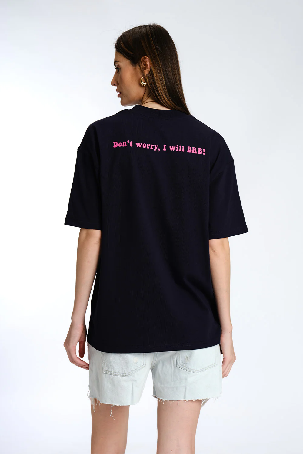 I Ghost You Embroidered Premium Oversized T-shirt - Image 5