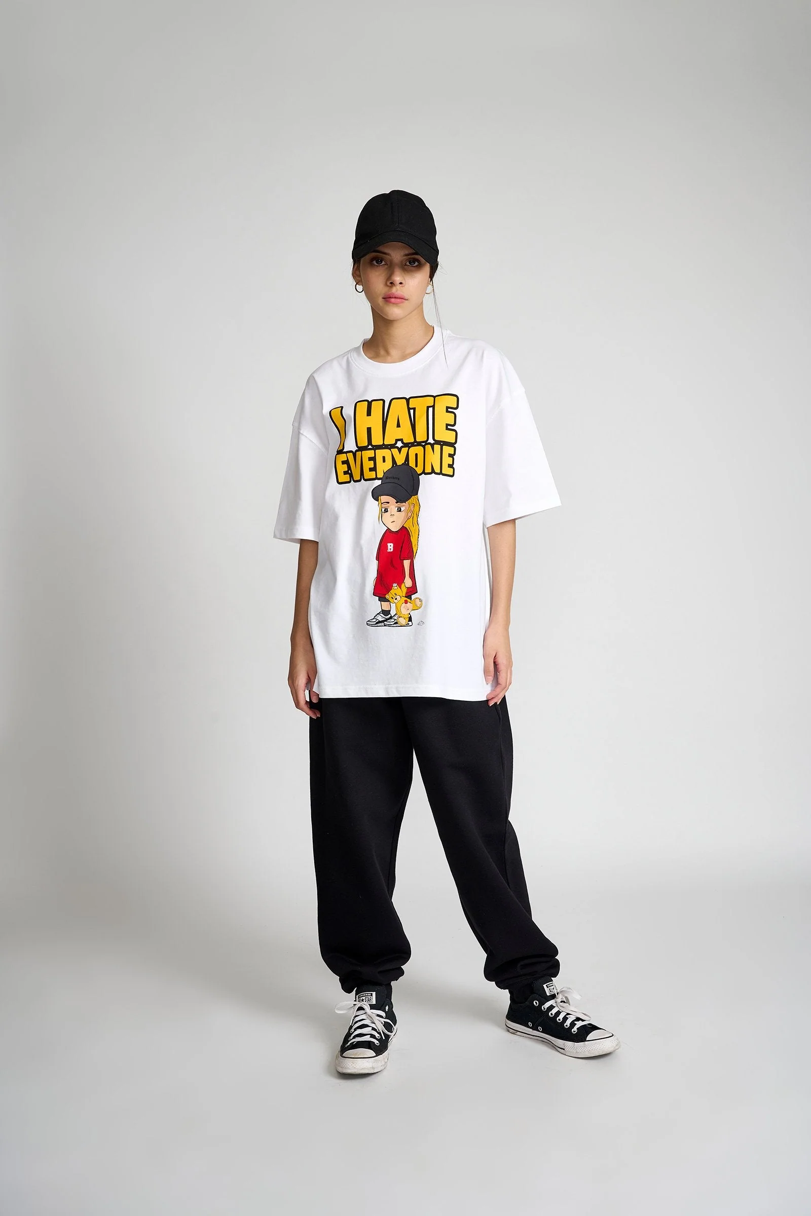 I Hate Everyone Oversized T-shirt - Image 3