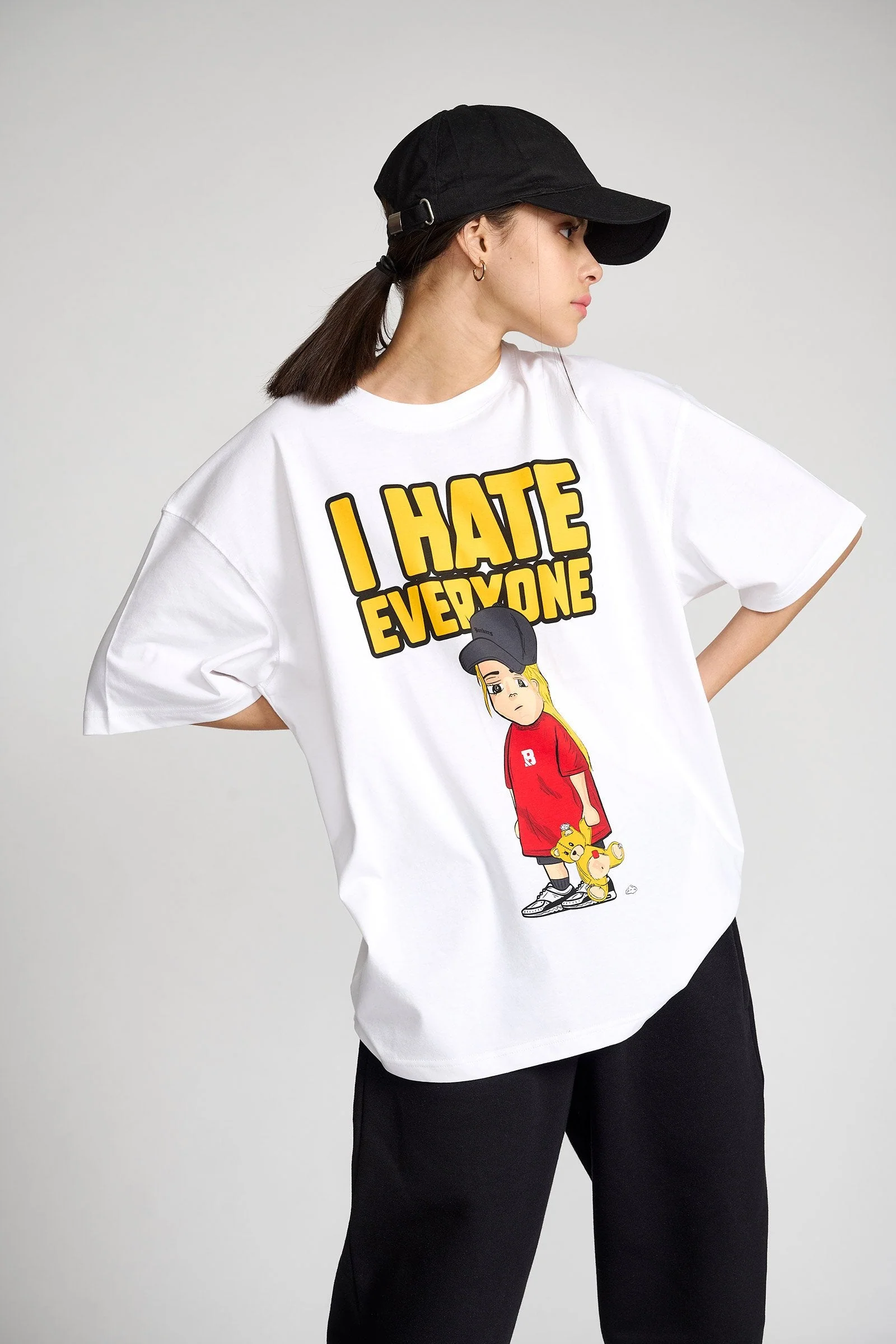 I Hate Everyone Oversized T-shirt - Image 7