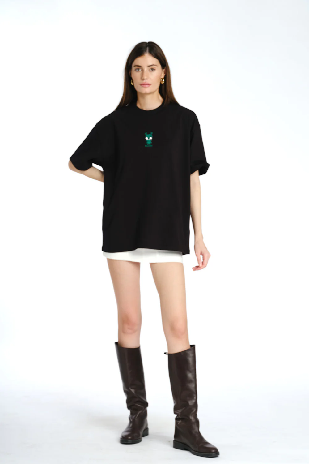 I Need Space Embroidered Premium Oversized T-shirt - Image 4