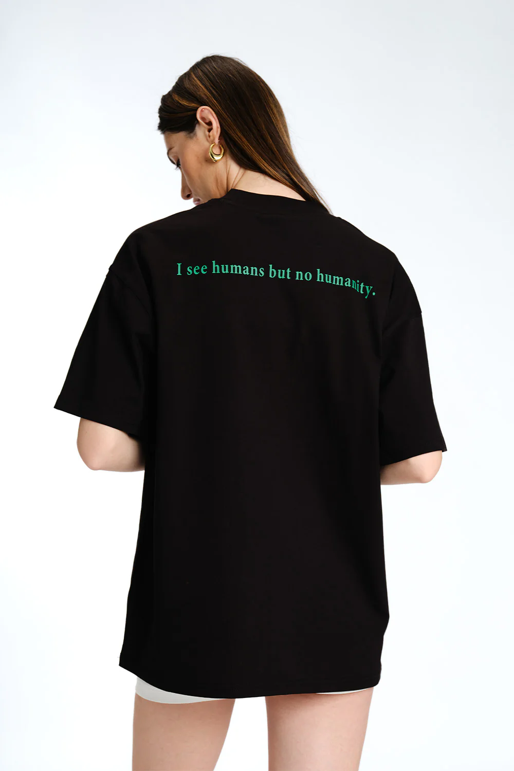 I Need Space Embroidered Premium Oversized T-shirt - Image 8
