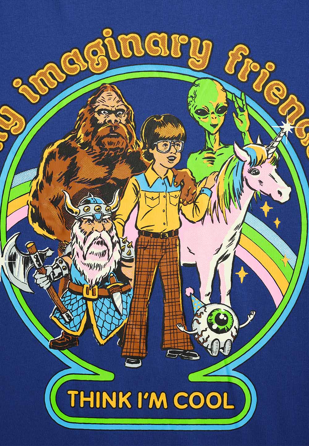 Imaginary Friends Blue Oversized T-Shirt - Image 2