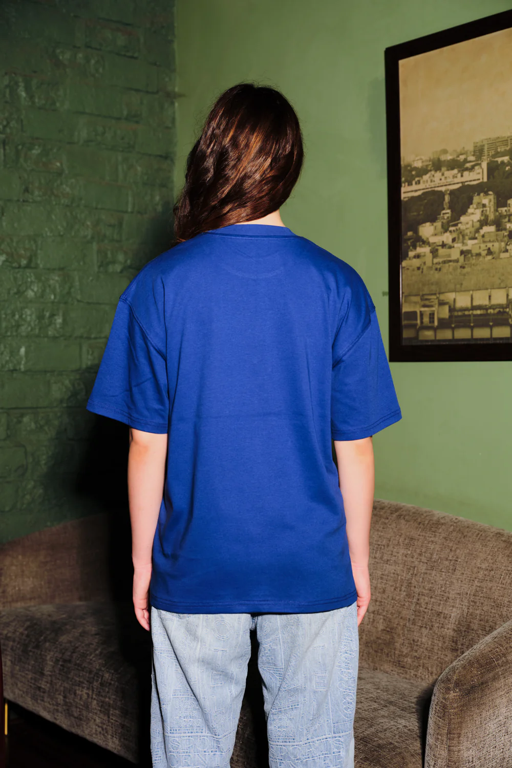 Imaginary Friends Blue Oversized T-Shirt - Image 5