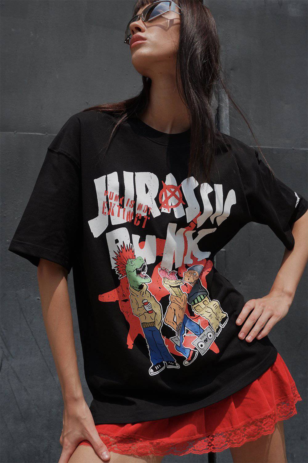 Jurassic Punk Oversized T-shirt - Image 2