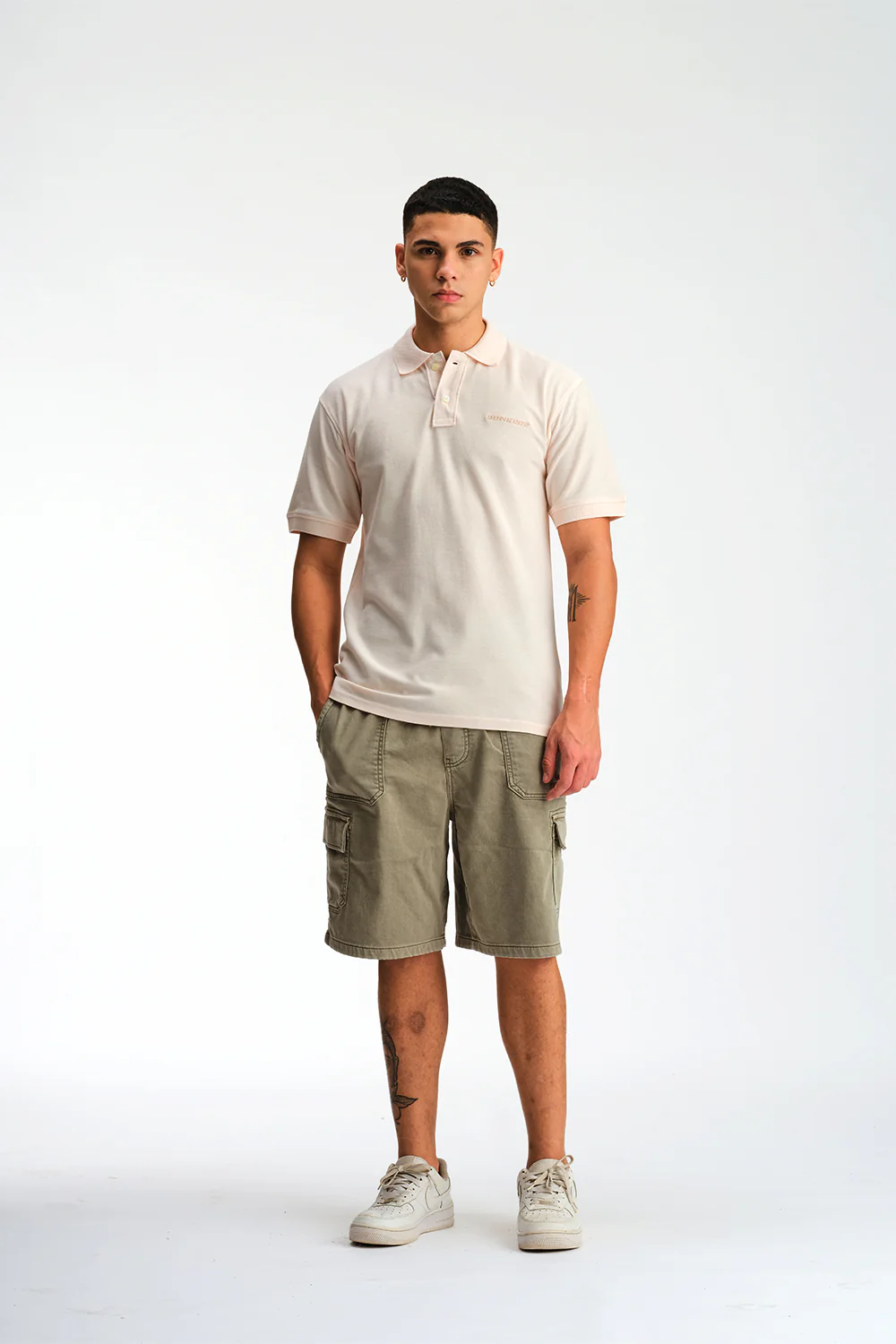 Light Pink Signature Jacquard Collar Premium Polo - Image 6