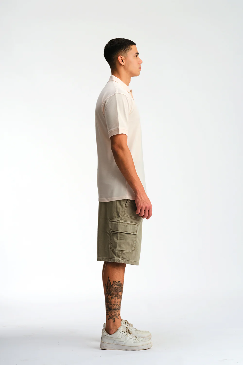 Light Pink Signature Jacquard Collar Premium Polo - Image 8