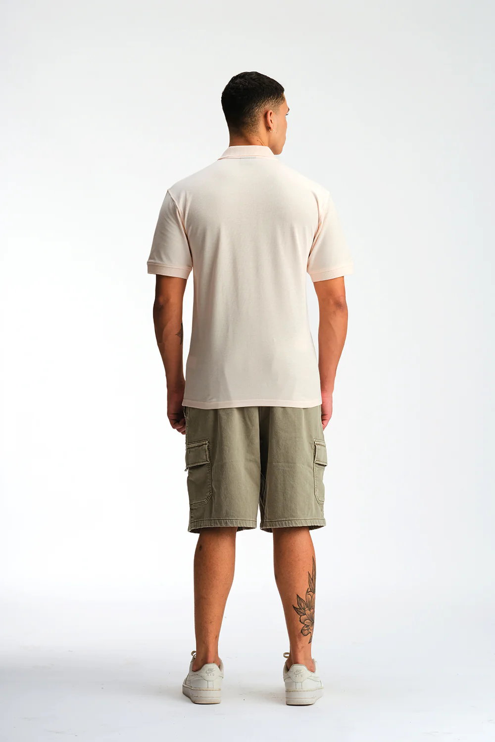 Light Pink Signature Jacquard Collar Premium Polo - Image 9