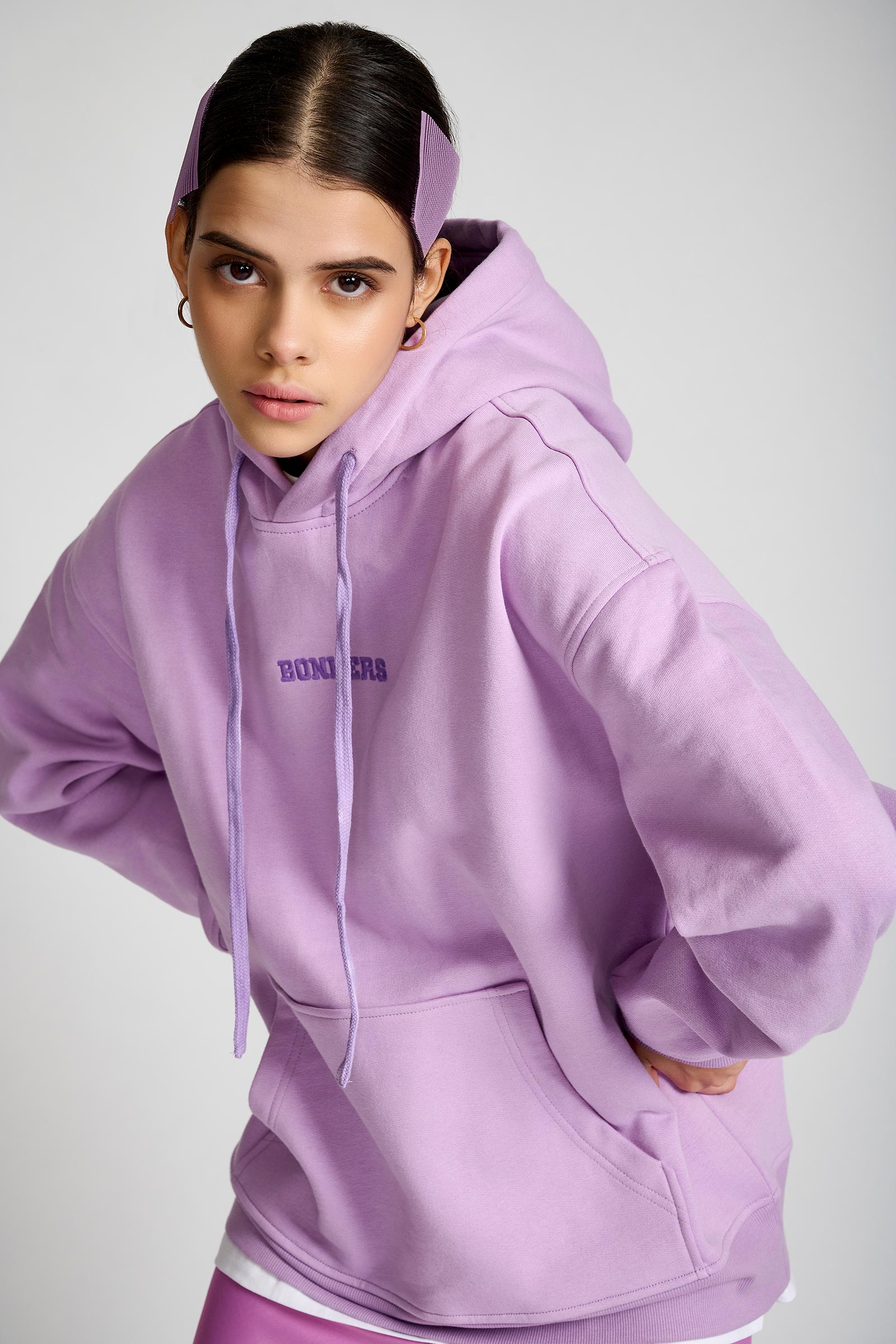 Lilac Signature Oversized Heavyweight Hoodie (Fleece) - Image 7