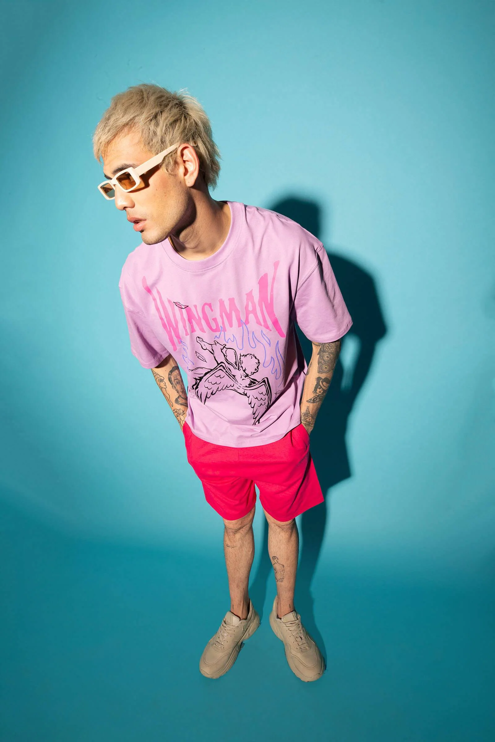 Lilac Wingman Oversized T-Shirt - Image 3