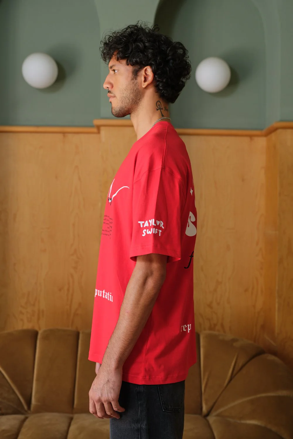 Lover Red Oversized T-shirt - Image 7