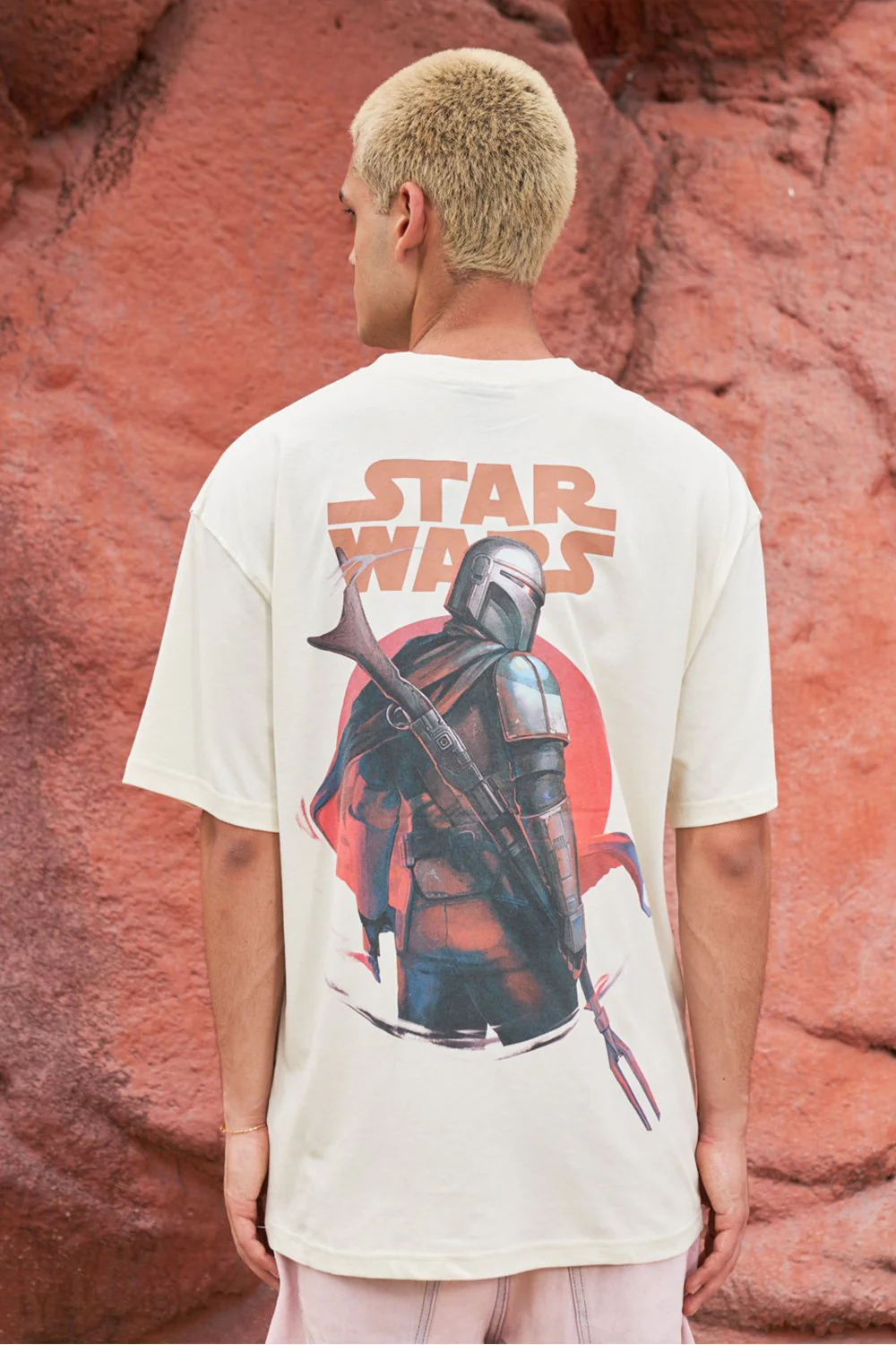 Mandalorian Off White Oversized T-shirt - Image 3
