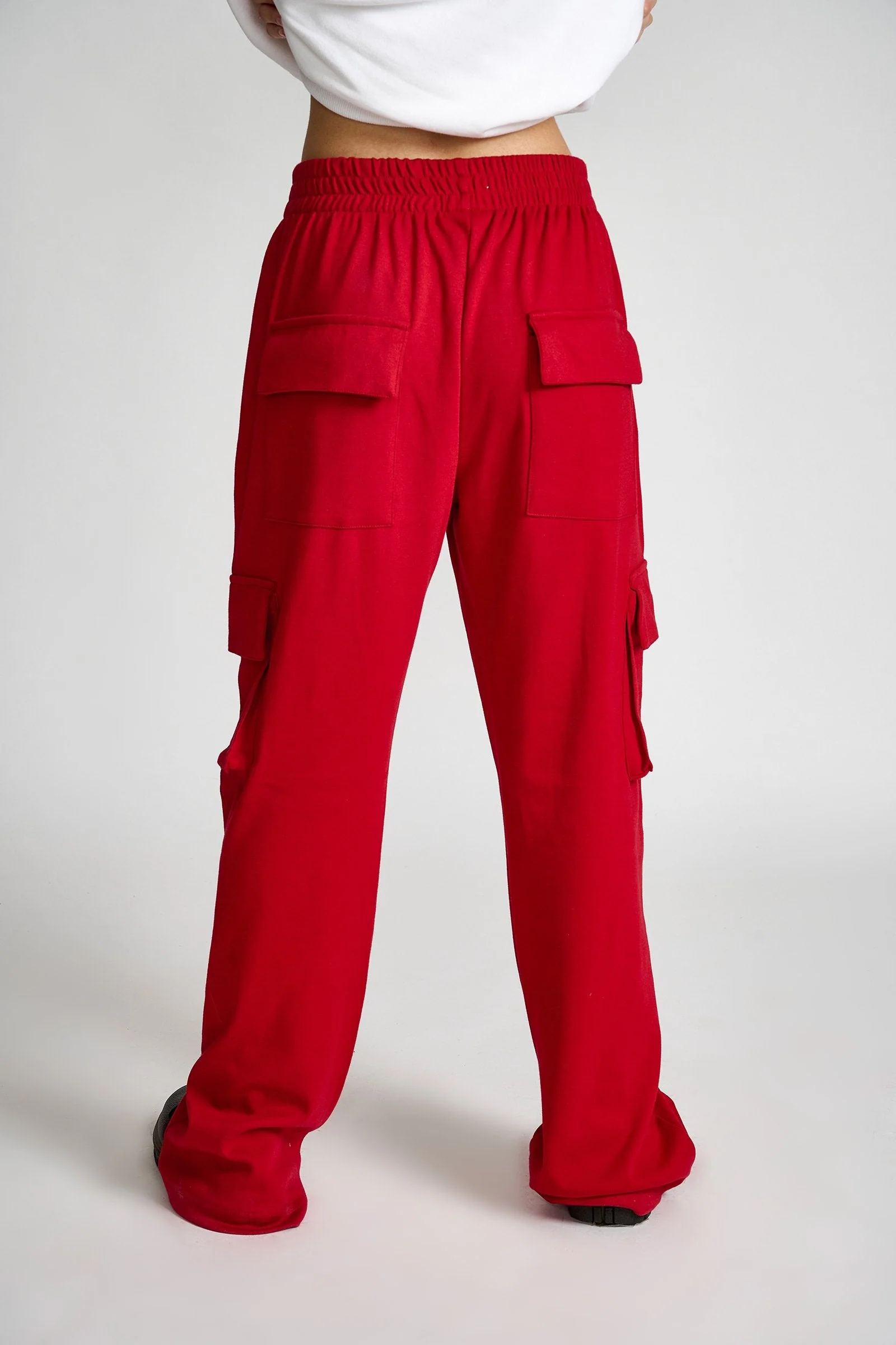 Maroon Utility Straight Fit Pants - Image 6