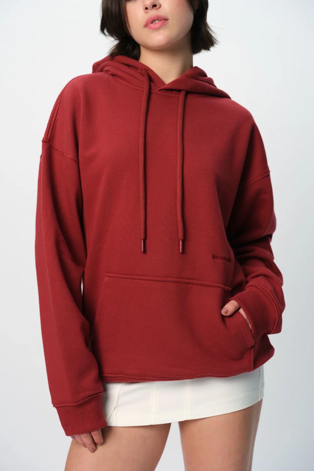 Maroon Wear A Hug Oversized Hoodie - Image 2