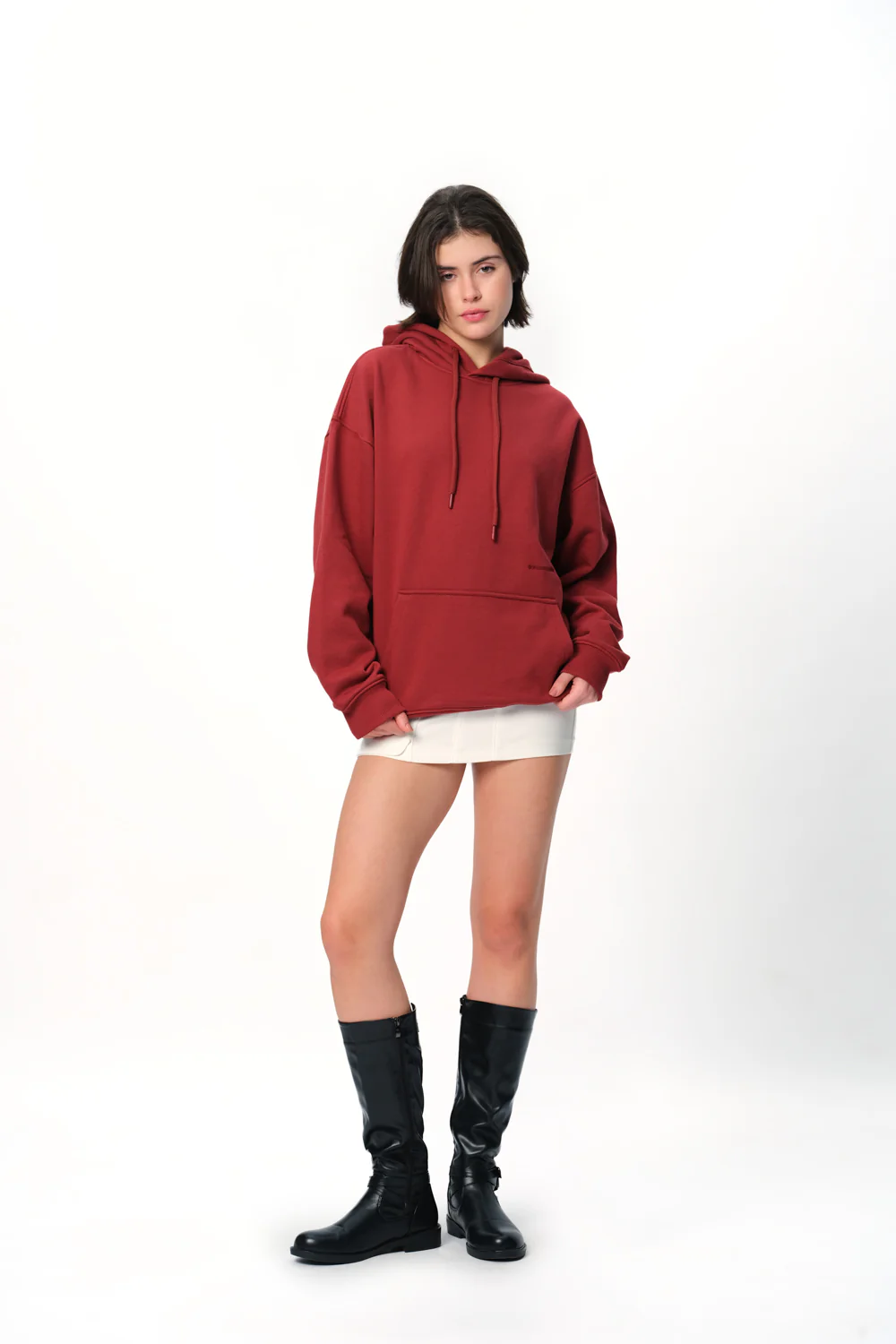 Maroon Wear A Hug Oversized Hoodie - Image 3