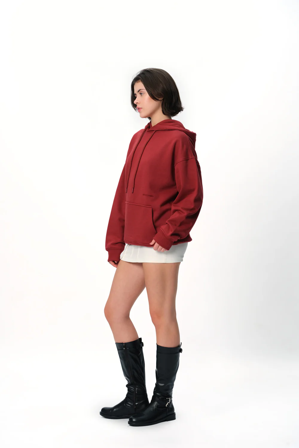 Maroon Wear A Hug Oversized Hoodie - Image 4