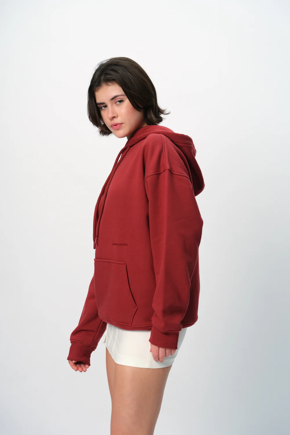 Maroon Wear A Hug Oversized Hoodie - Image 5