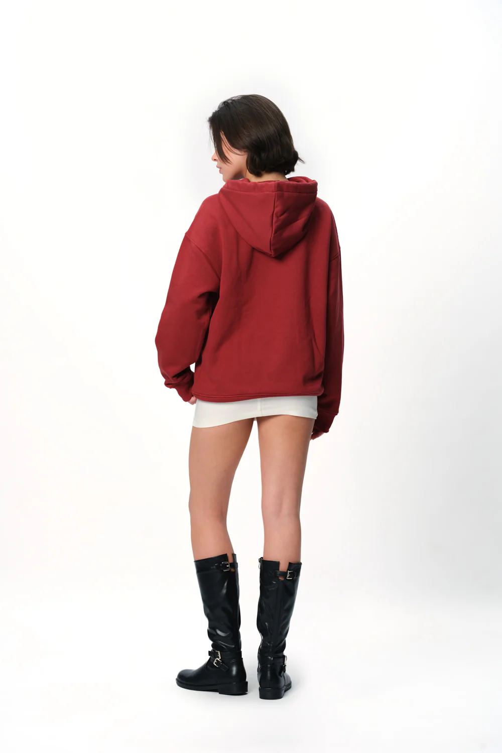 Maroon Wear A Hug Oversized Hoodie - Image 6