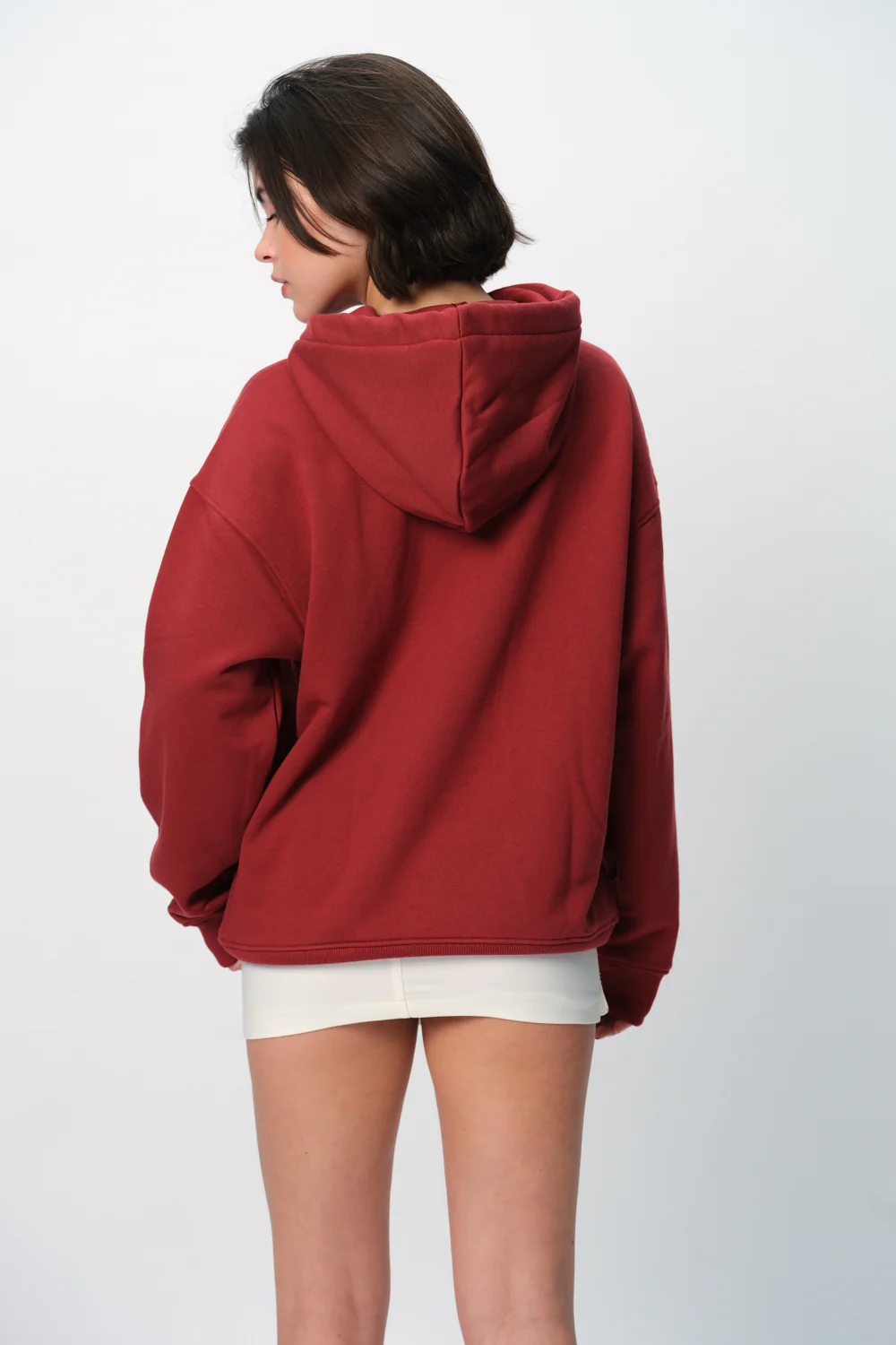 Maroon Wear A Hug Oversized Hoodie - Image 7