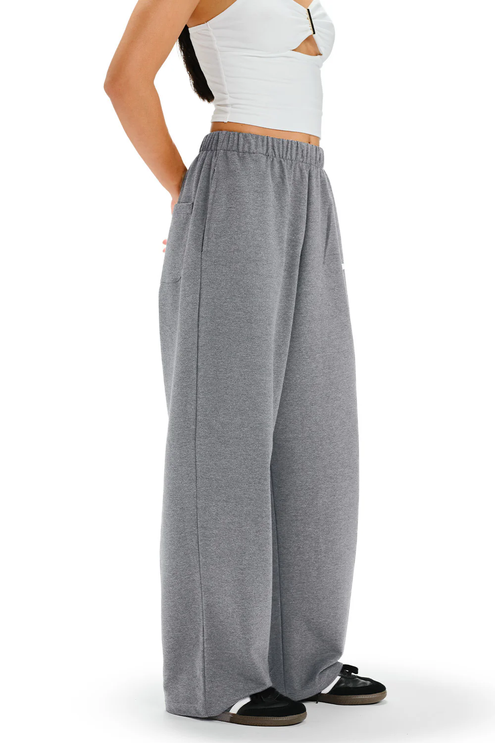 Melange Mode Loose Fit Joggers - Image 6