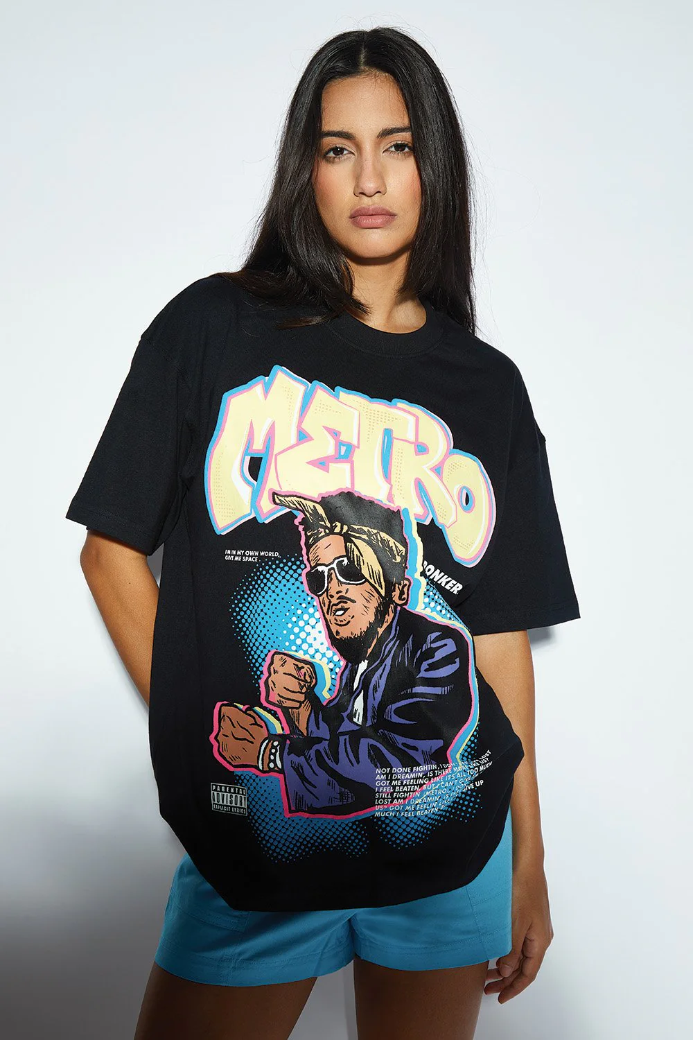 Metro Oversized T-shirt (Puff Print) - Image 4