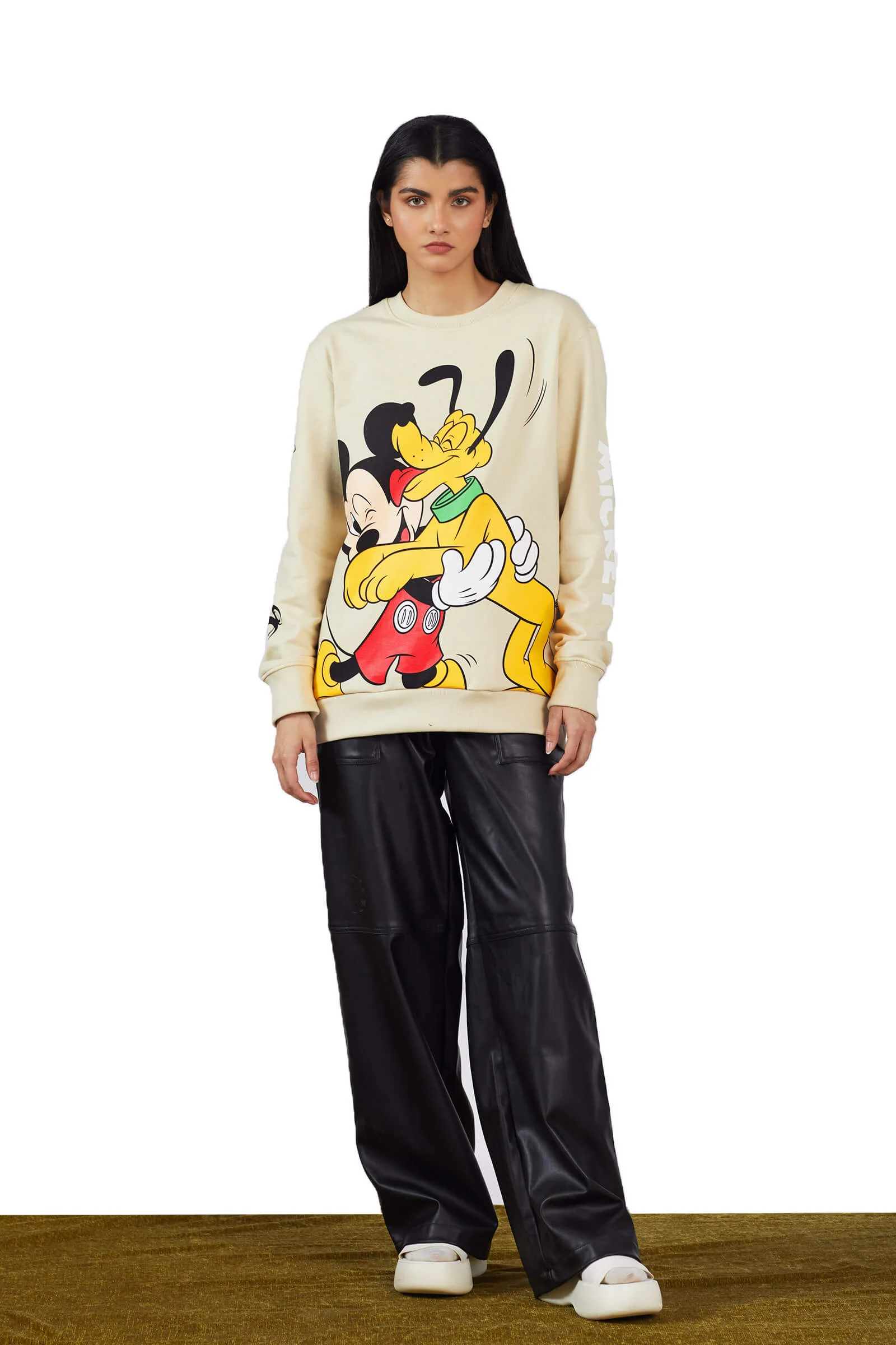 Mickey & Pluto Oversized Sweatshirt - Image 5