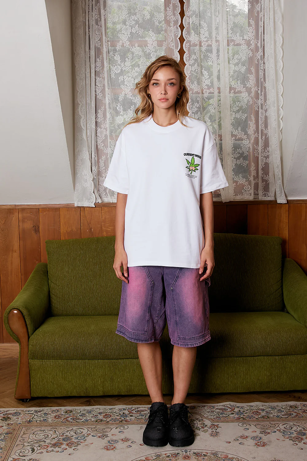 Mildly Baked White Oversized T-shirt - Image 2