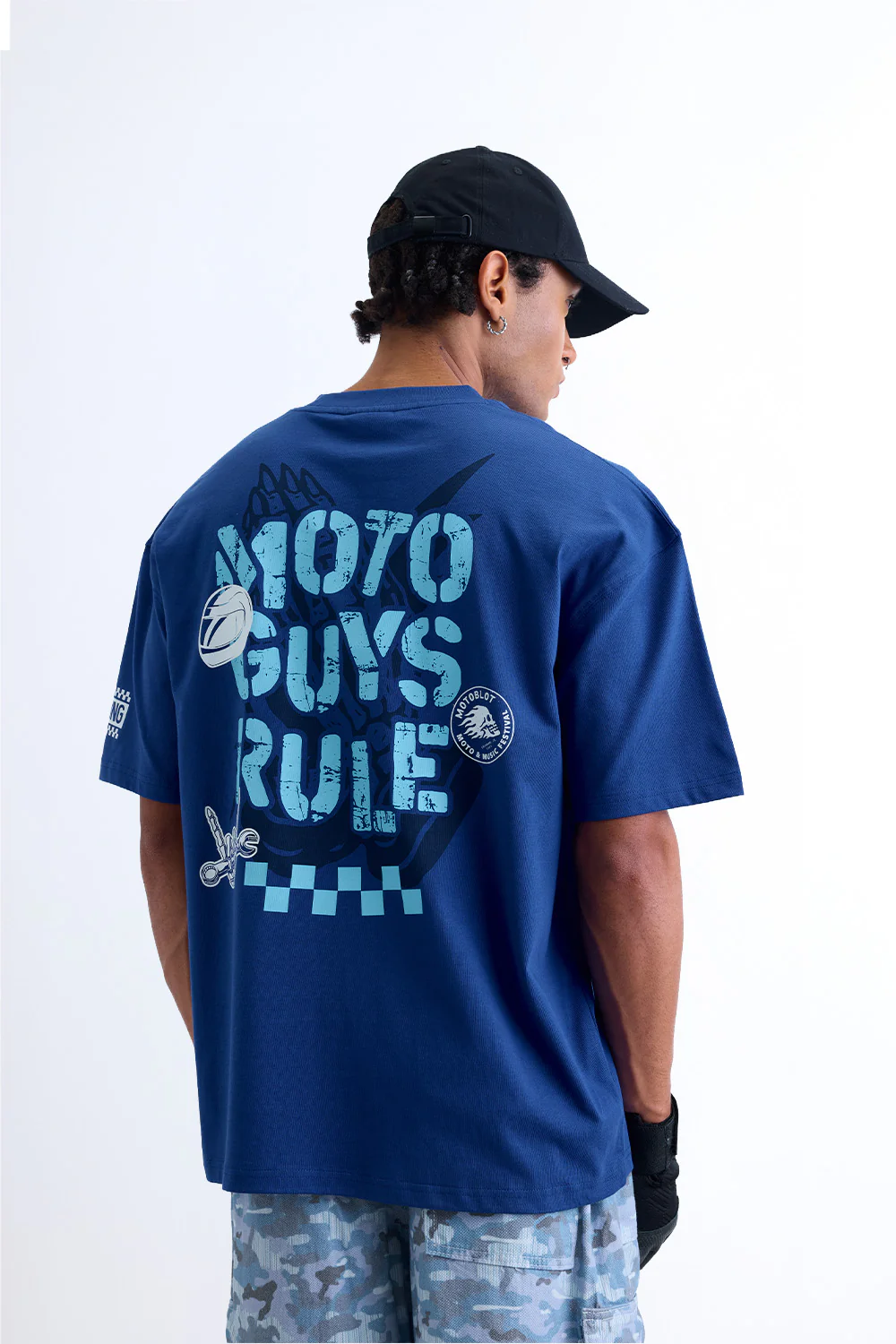 Moto Guys Rule Oversized T-shirt - Image 7
