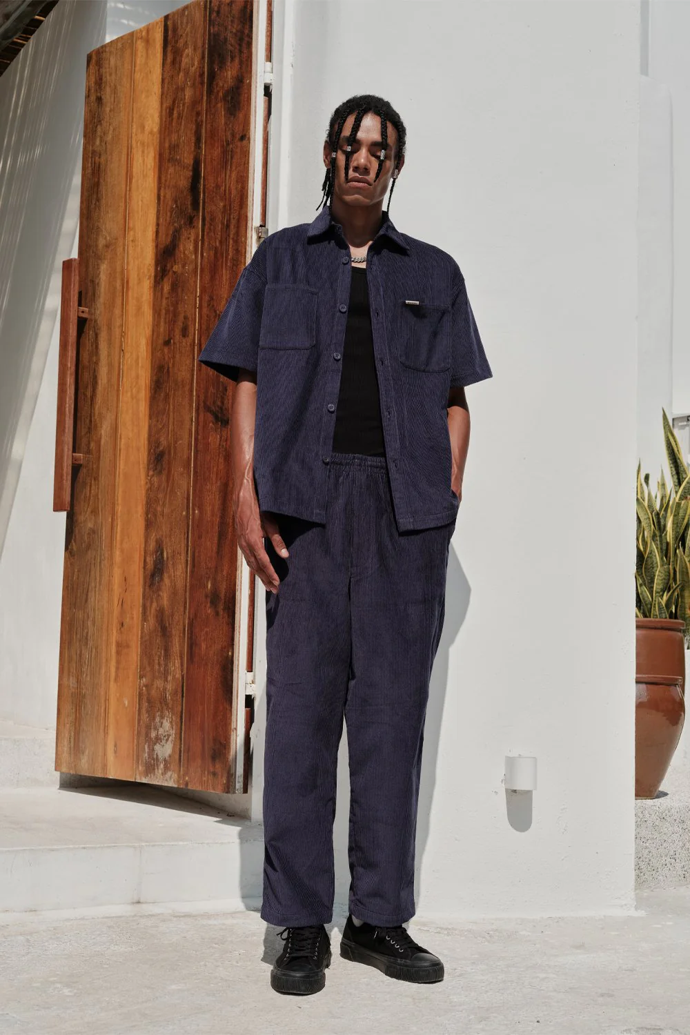 Navy Blue Corduroy Pants - Image 6