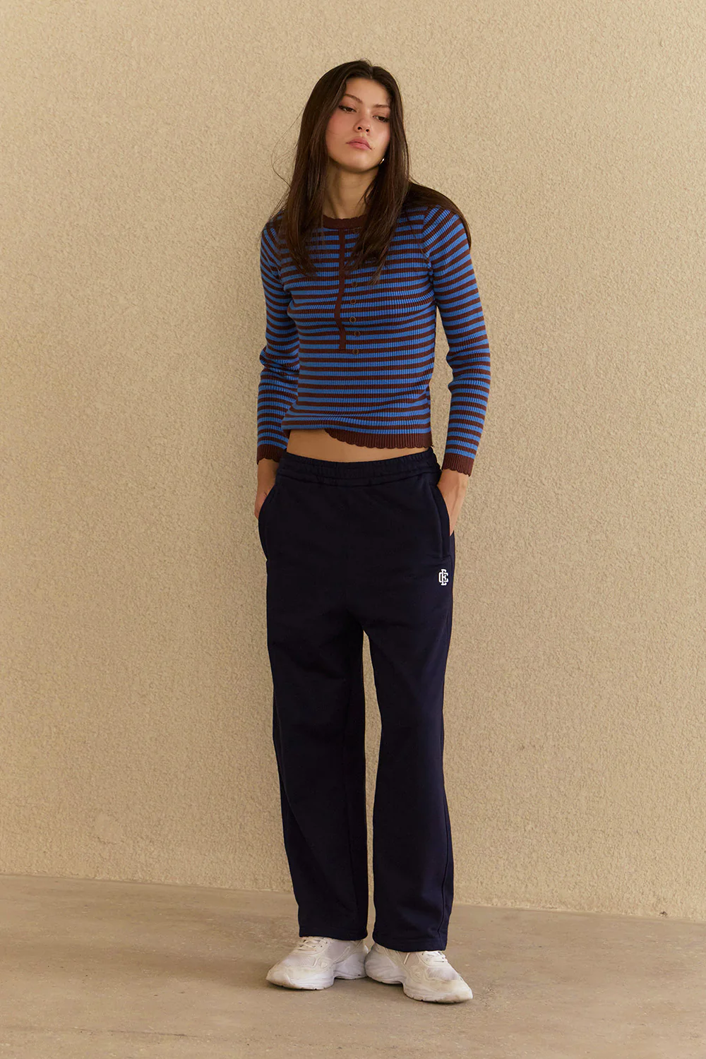 Navy Blue Essential Joggers - Image 2