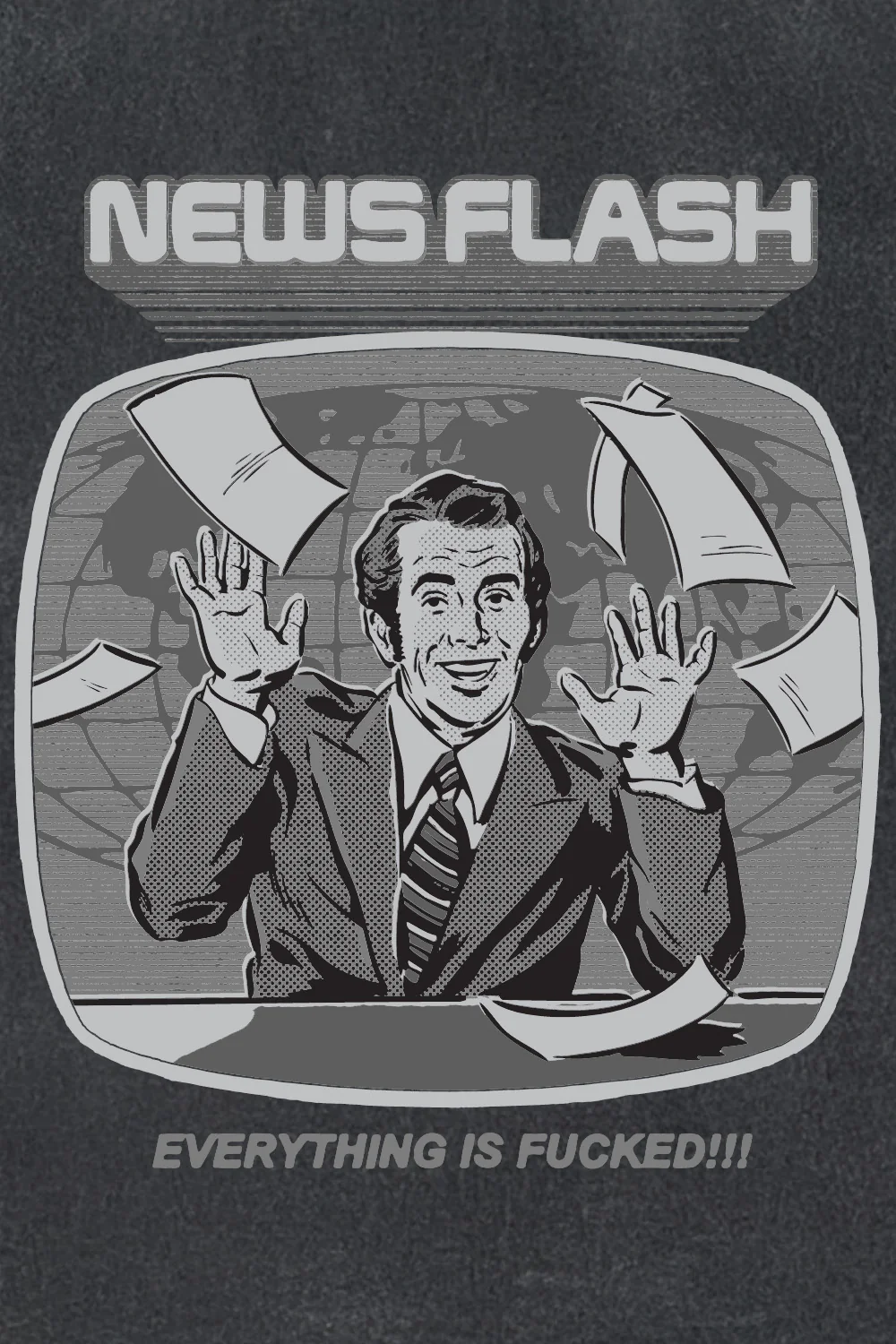 News Flash Oversized T-Shirt - Image 3