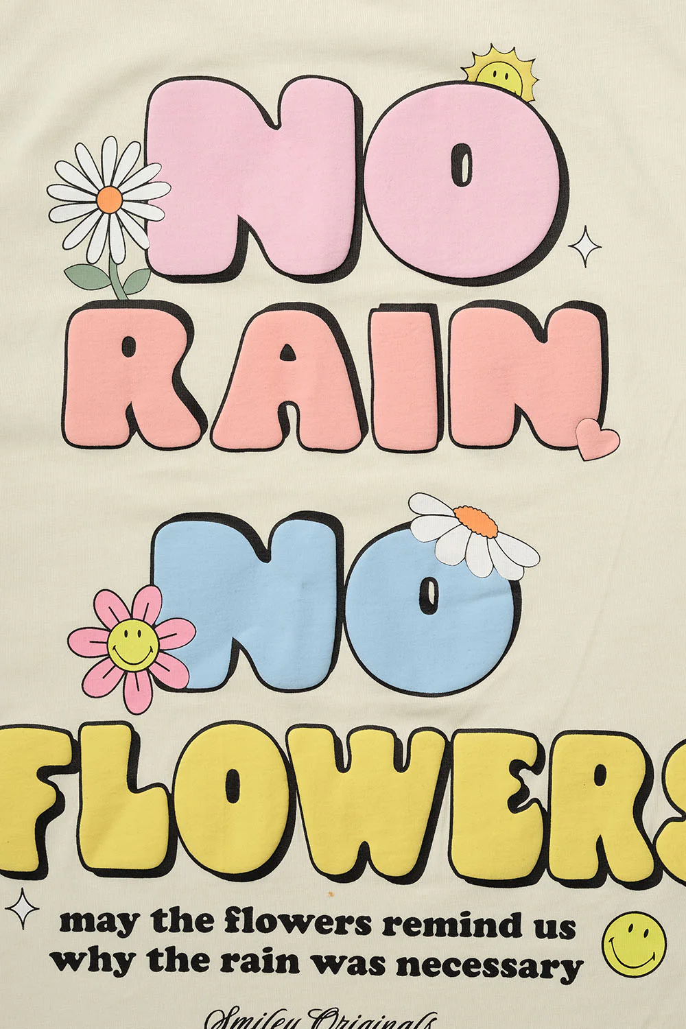 No Rain No Flower Oversized T-shirt - Image 13