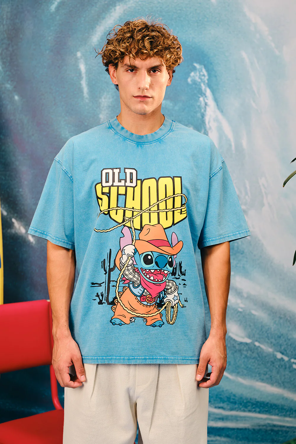 Old School Stitch Oversized T-Shirt - Image 2