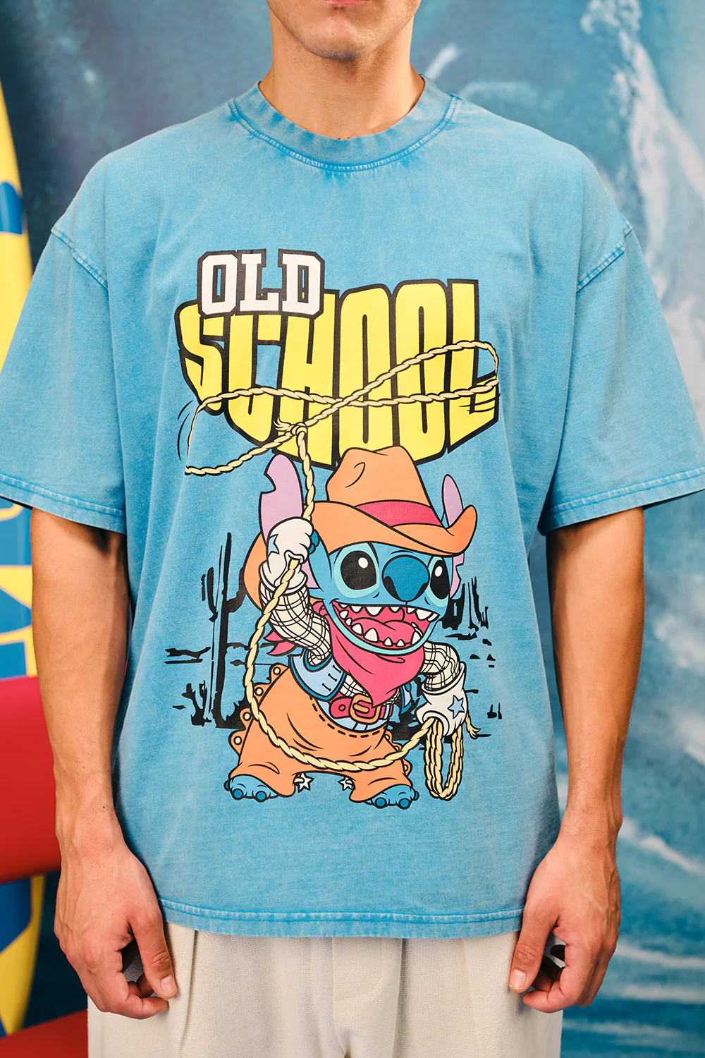 Old School Stitch Oversized T-Shirt - Image 5