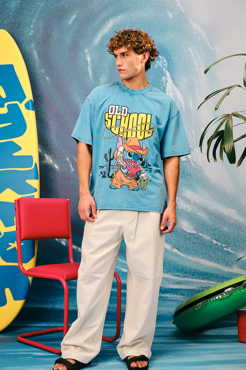 Old School Stitch Oversized T-Shirt - Image 6