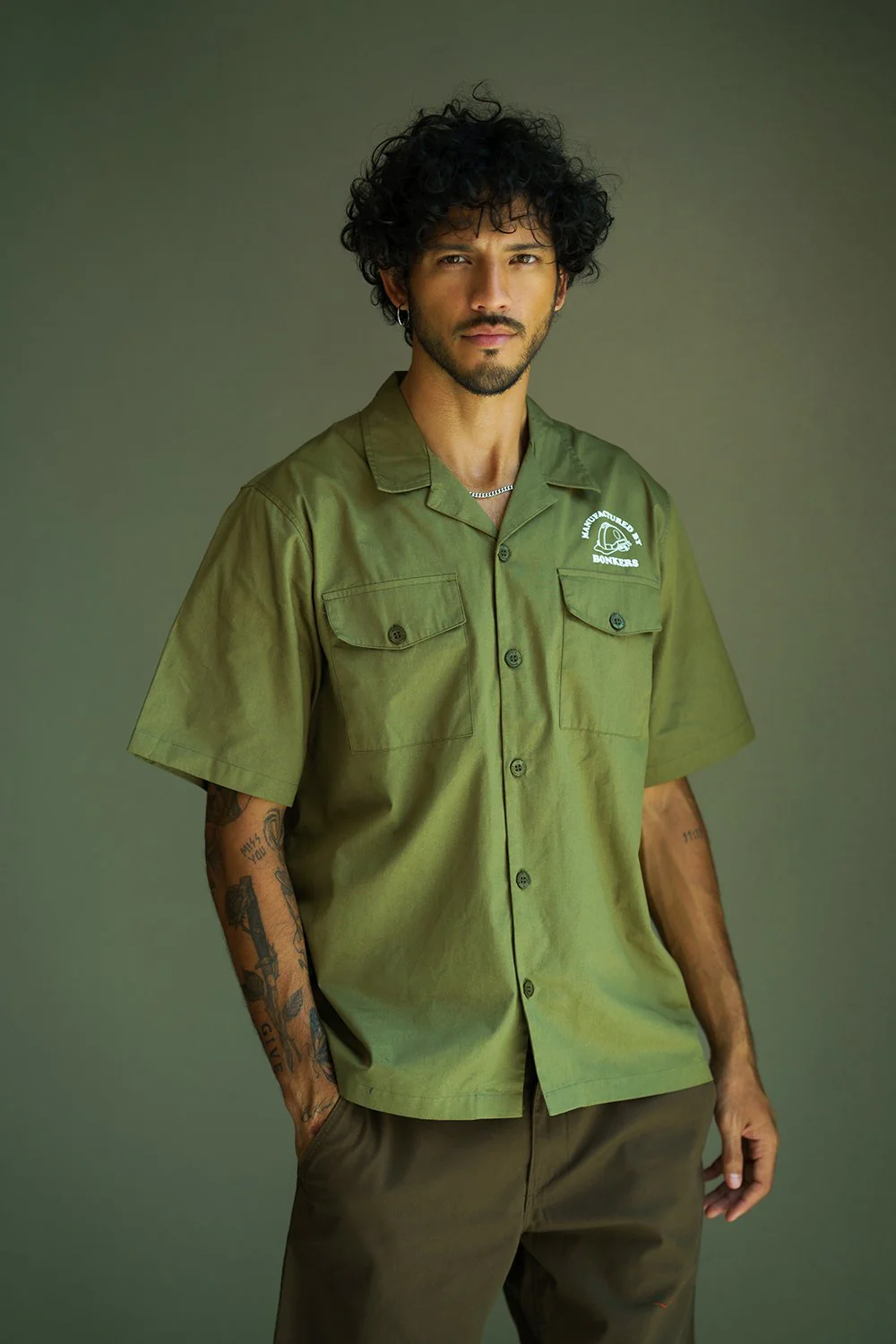 Olive Utility Heavyweight Shirt - Image 5