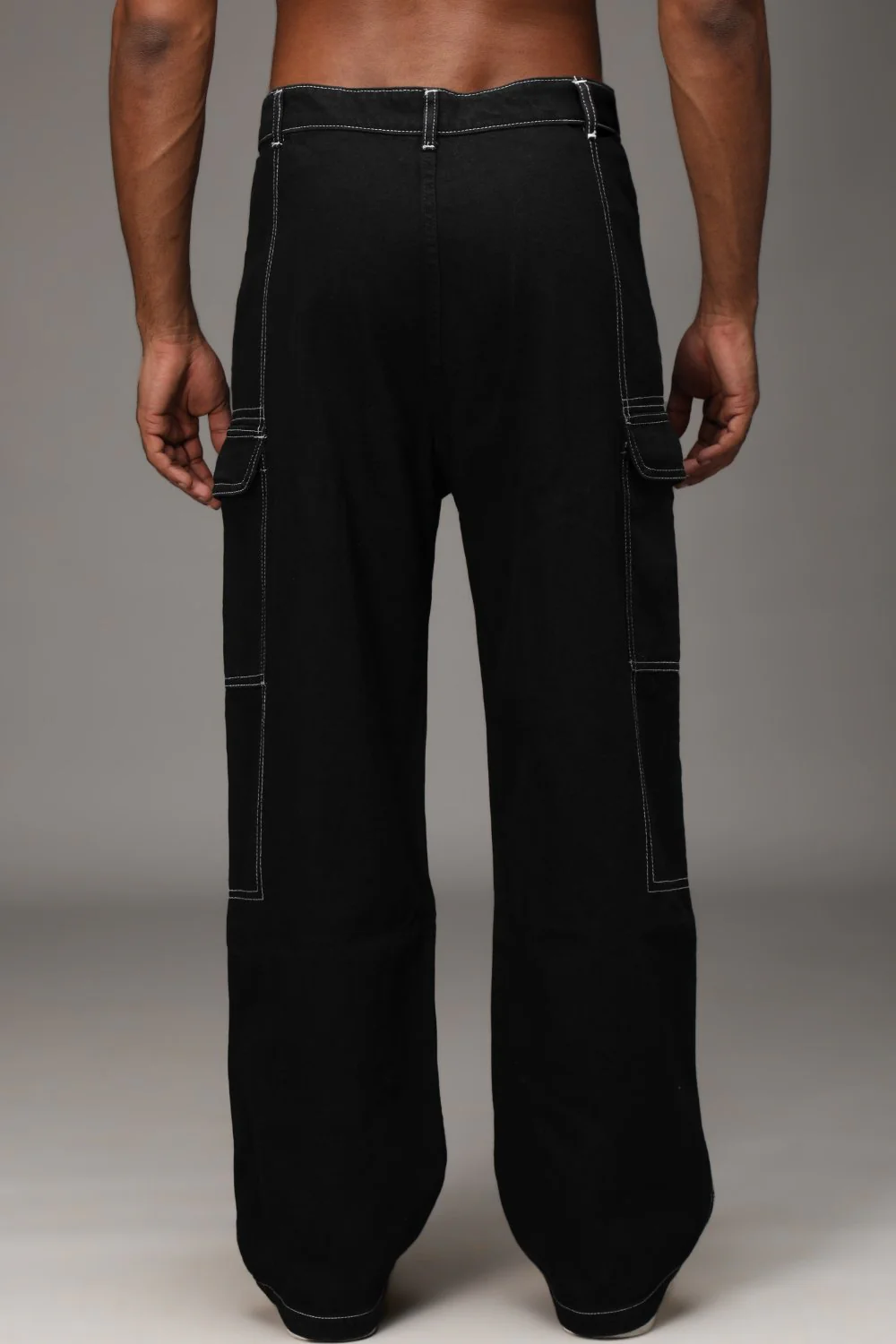 Out Stitched Denim Pants - Image 5