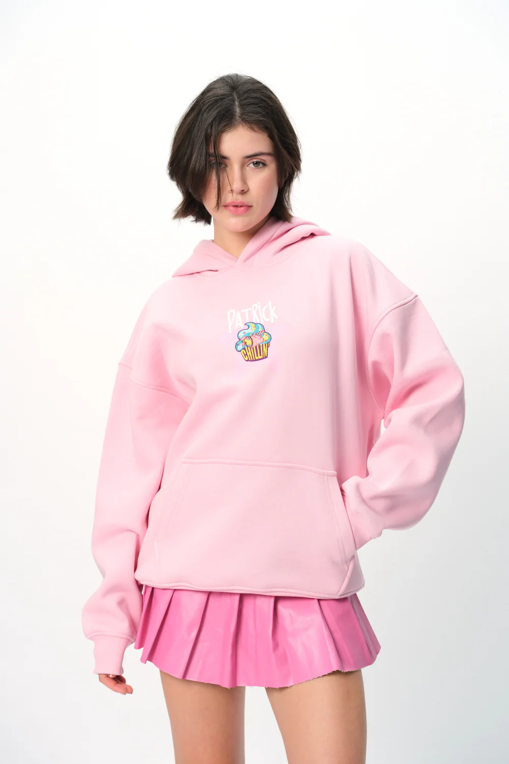 Patrick Cupcake Pink Hoodie - Image 8