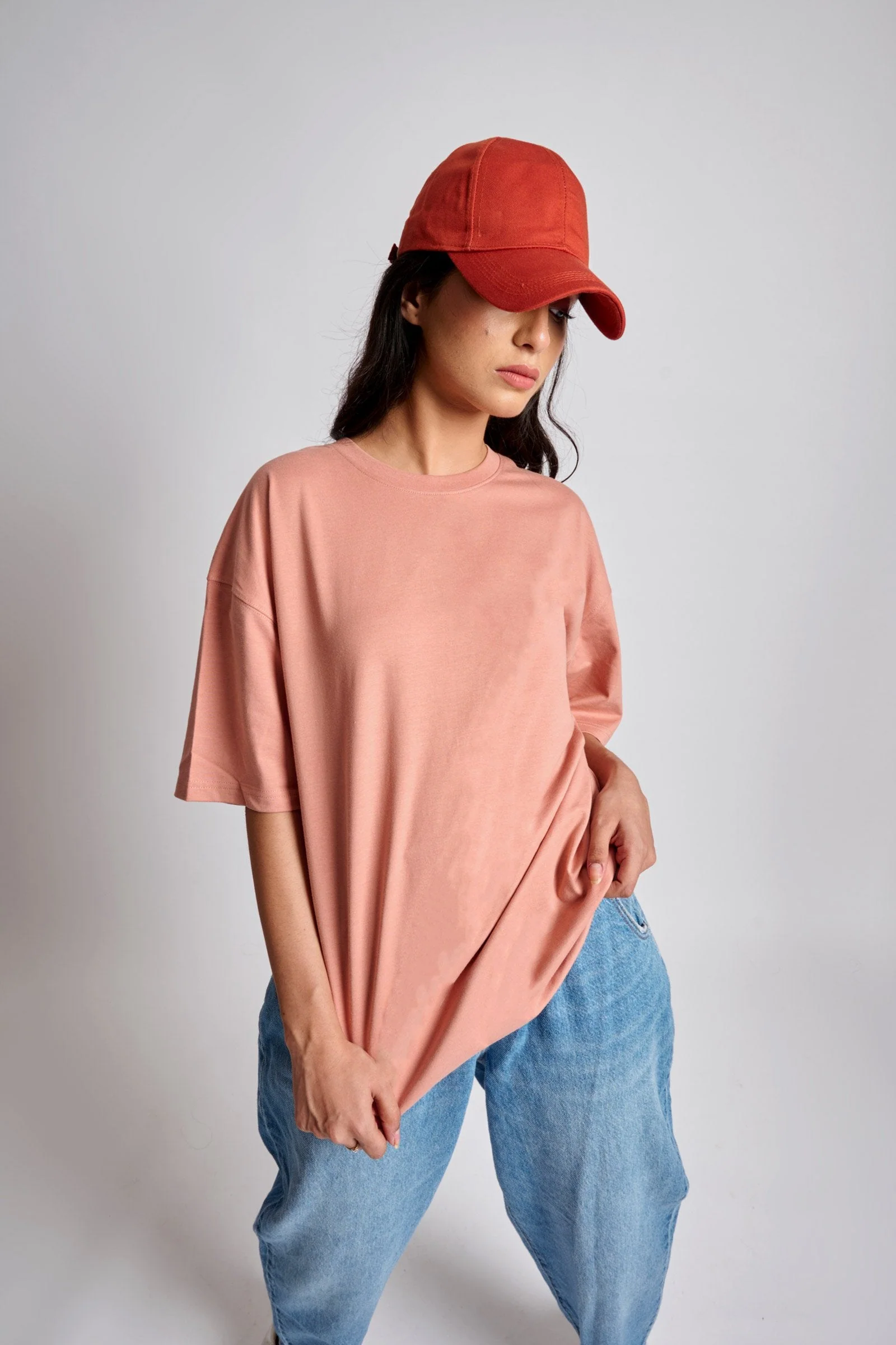 Peach Heavyweight Oversized T-shirt - Image 4