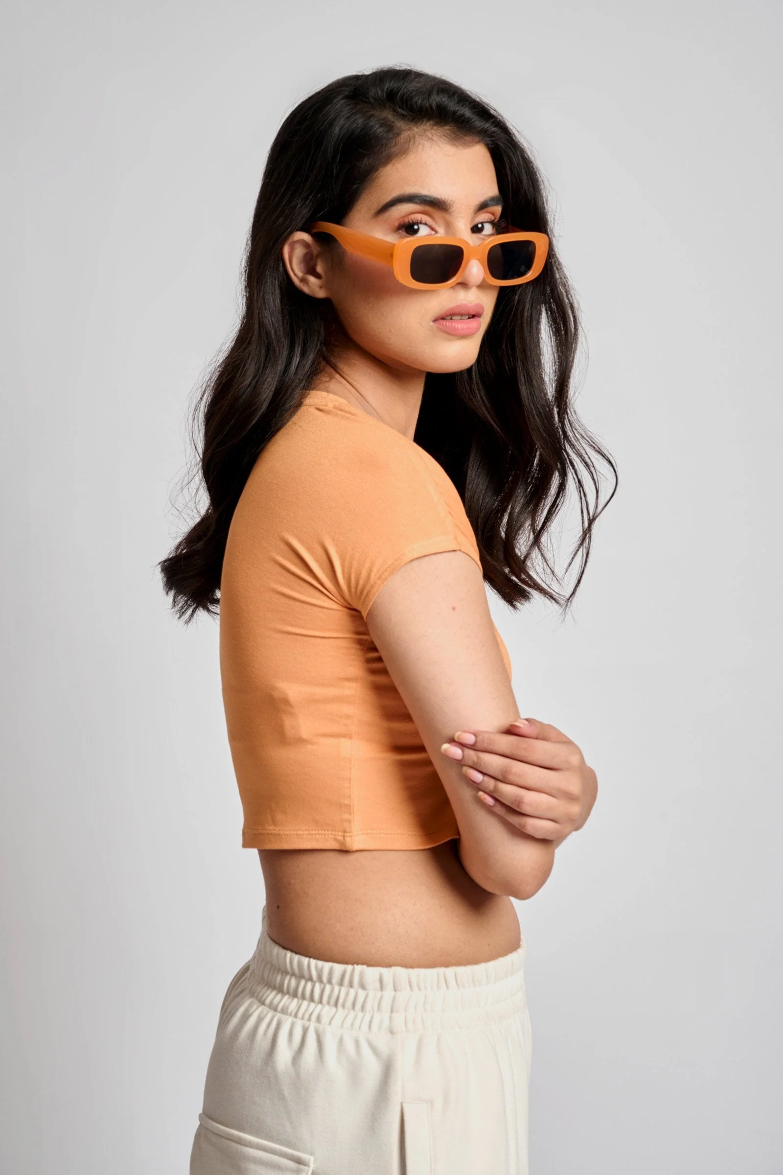 Peachy Skin Fit Crop Top - Image 3