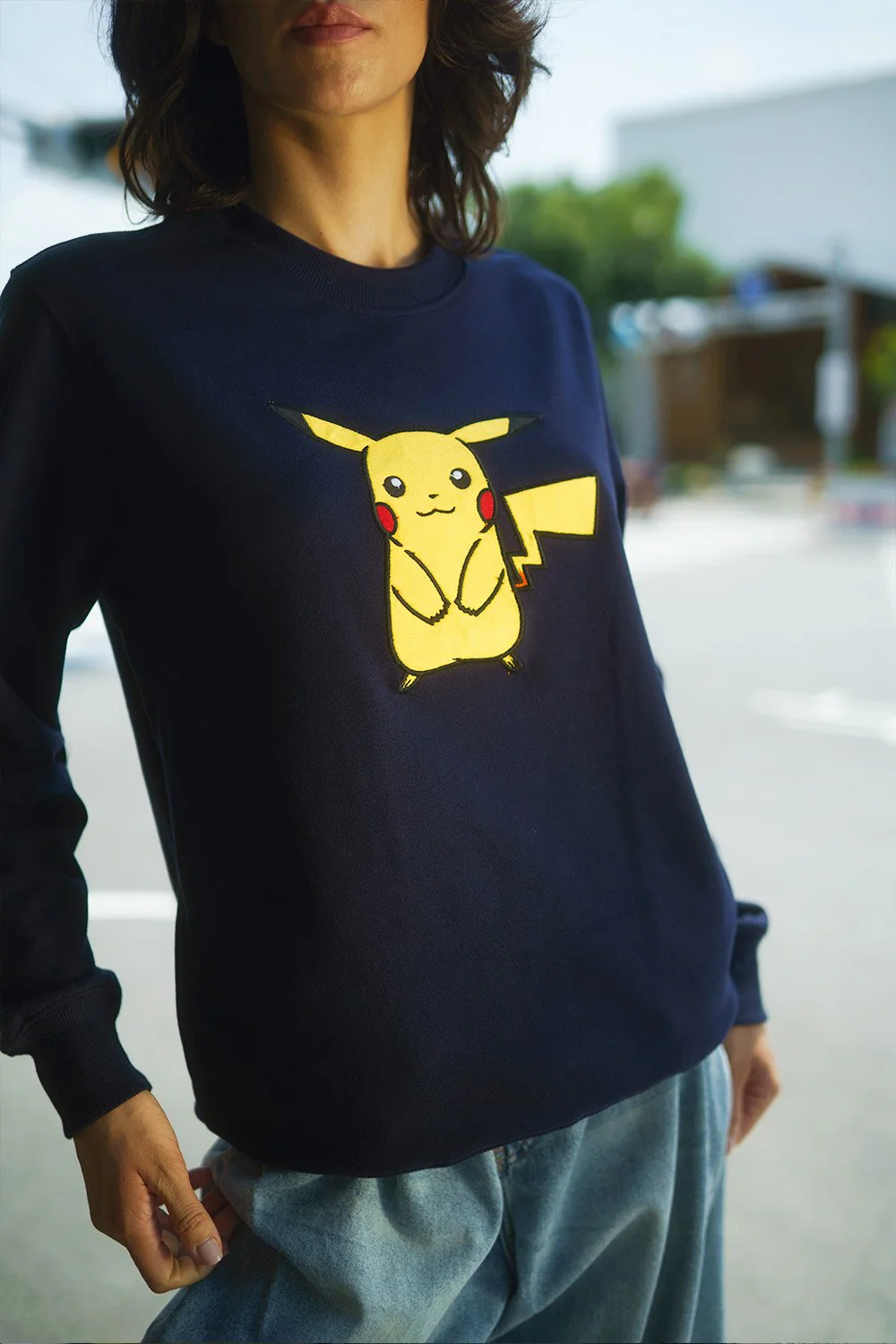 Pika Pika Navy Blue Sweatshirt - Image 5