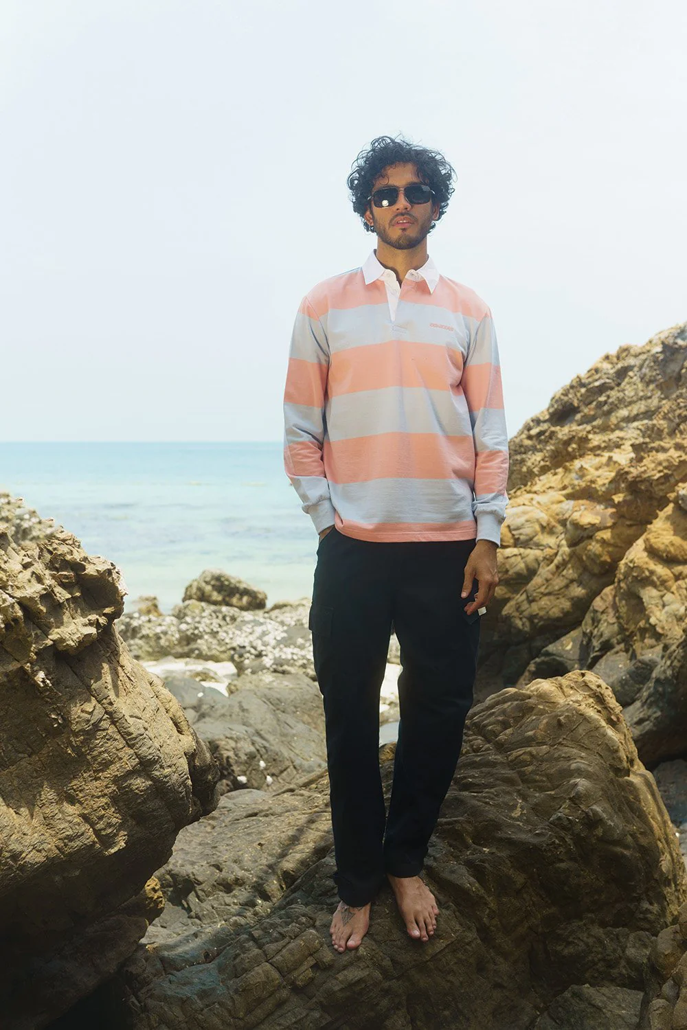Pink-Blue Stripe Heavyweight Polo - Image 2