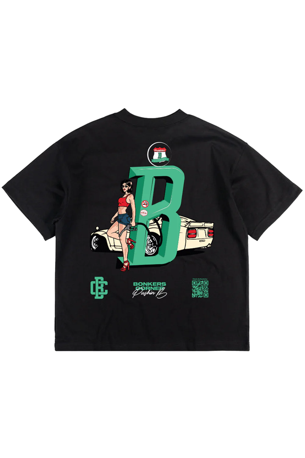 Play Check Supima Oversized T-shirt - Image 2