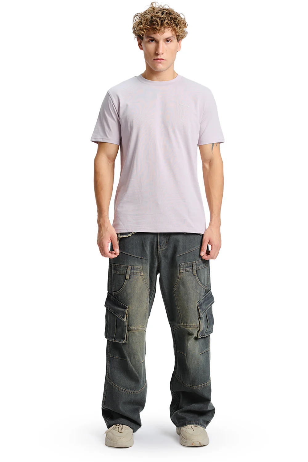 Powder Lilac Supima Regular Fit T-shirt - Image 2
