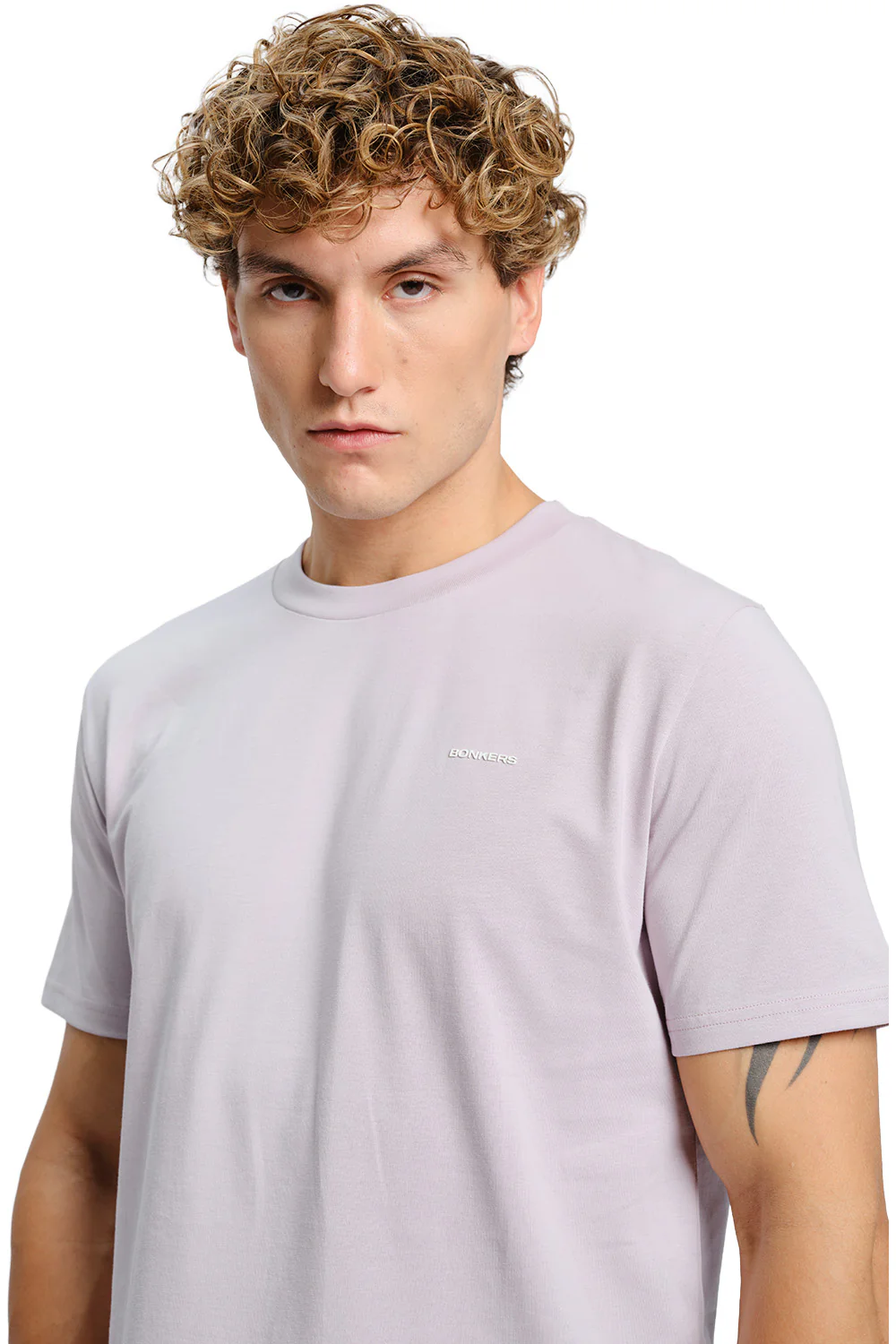 Powder Lilac Supima Regular Fit T-shirt - Image 3