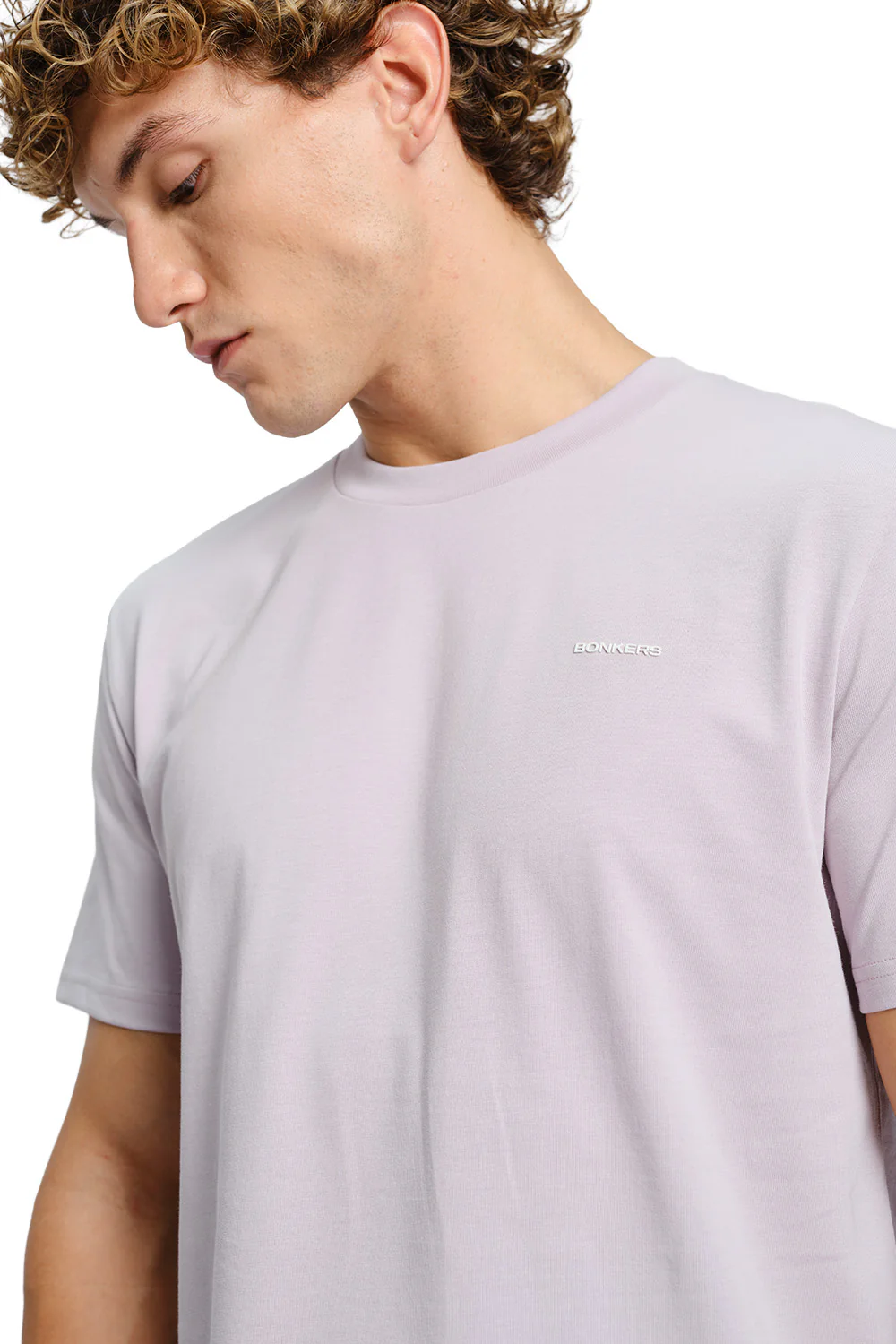 Powder Lilac Supima Regular Fit T-shirt - Image 7