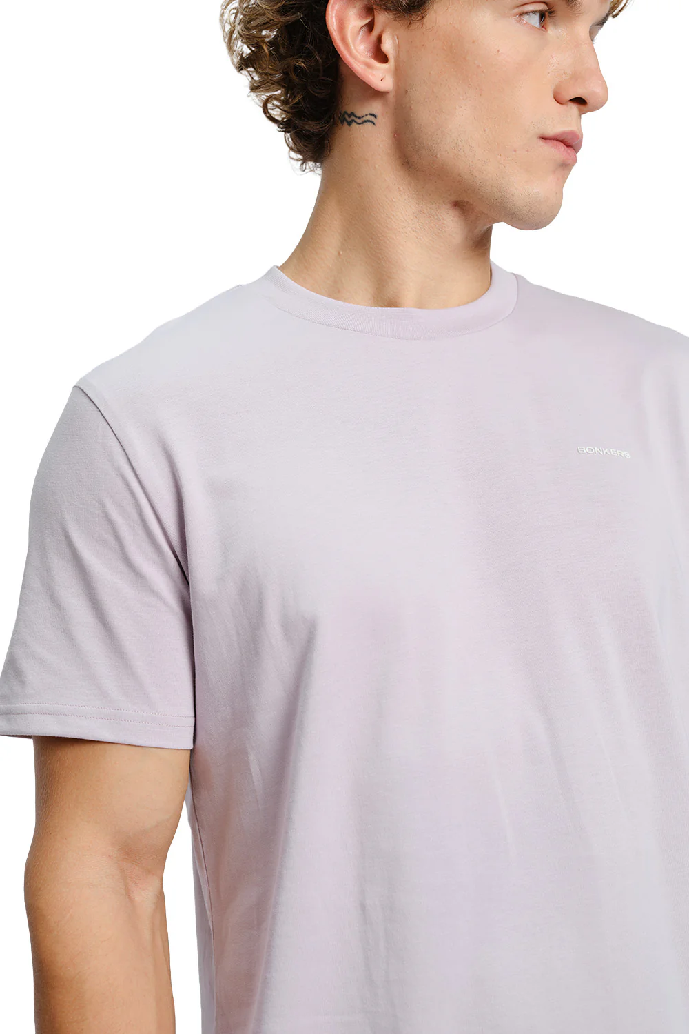 Powder Lilac Supima Regular Fit T-shirt - Image 8